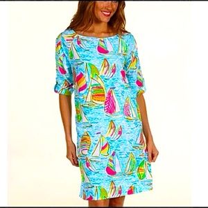 Lilly Pulitzer Sailboat Casual Dress Small Great Condition